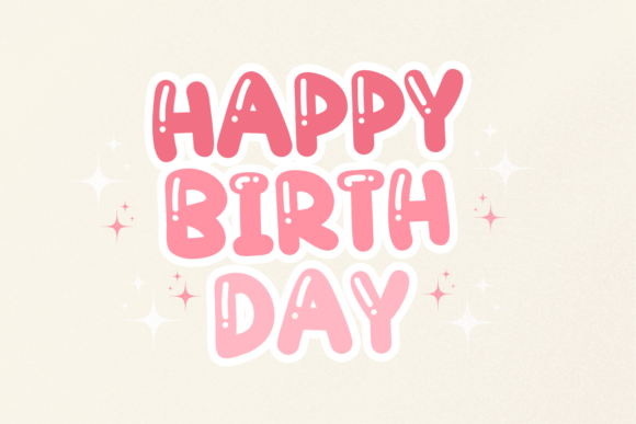 Bubble Gum Font - Preview 2