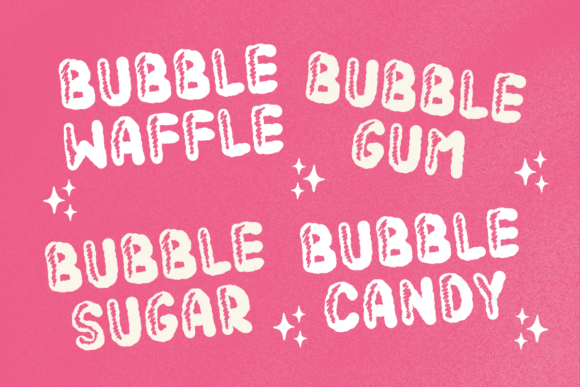 Bubble Sugar Font - Preview 2