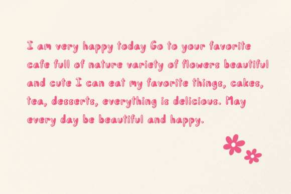 Bubble Sugar Font - Preview 4