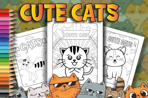 30 Cute Cat Coloring Pages for Kids