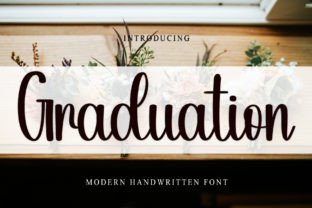 Graduation Font by PiPi Creative  Creative Fabrica