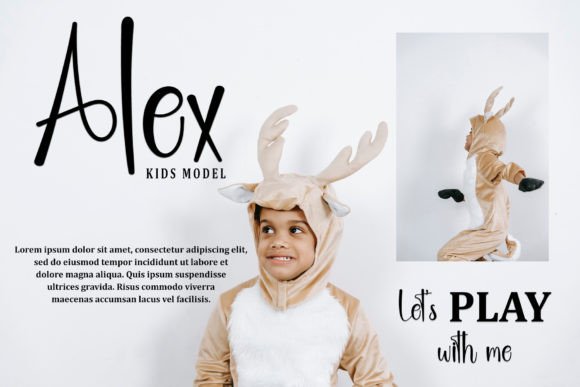 Reindeer Sled Font PNG with transparent background - Preview 1