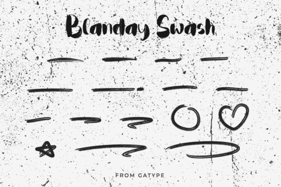 Blanday Font font preview - 5