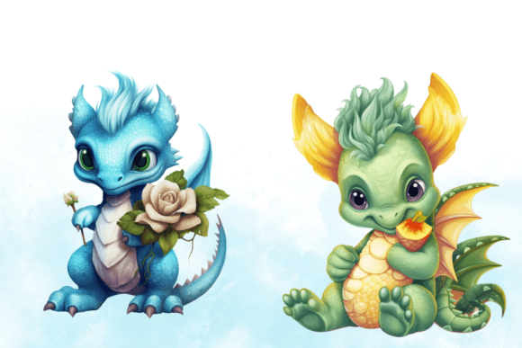Cute Baby Dragon Sublimation Clipart Graphic Graphic Templates By sublimation avenue