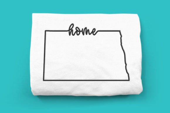 North Dakota Home State Outline