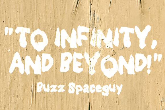 Paint Blotch Font PNG with transparent background - Preview 1