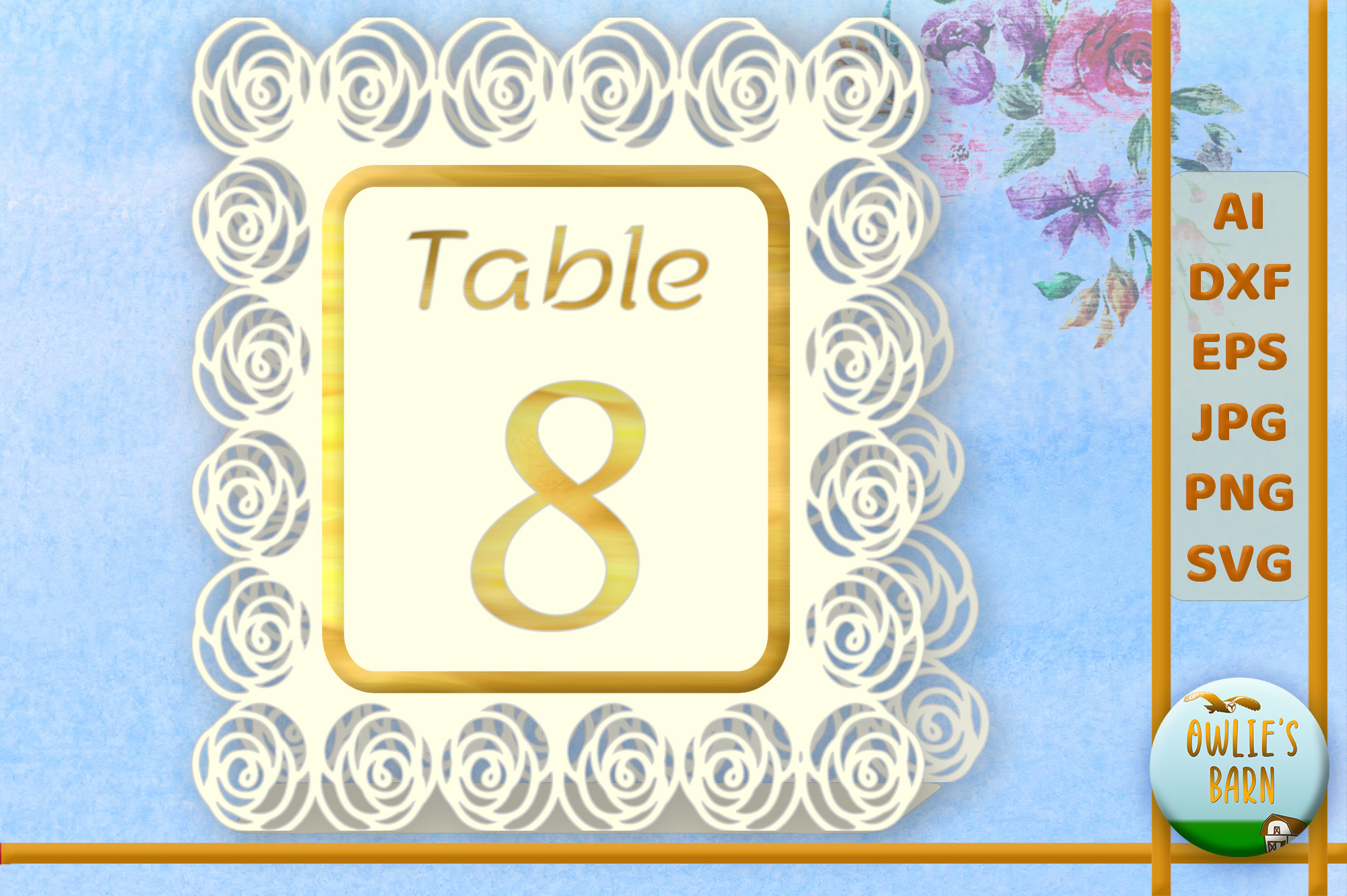 Roses Table Number 8