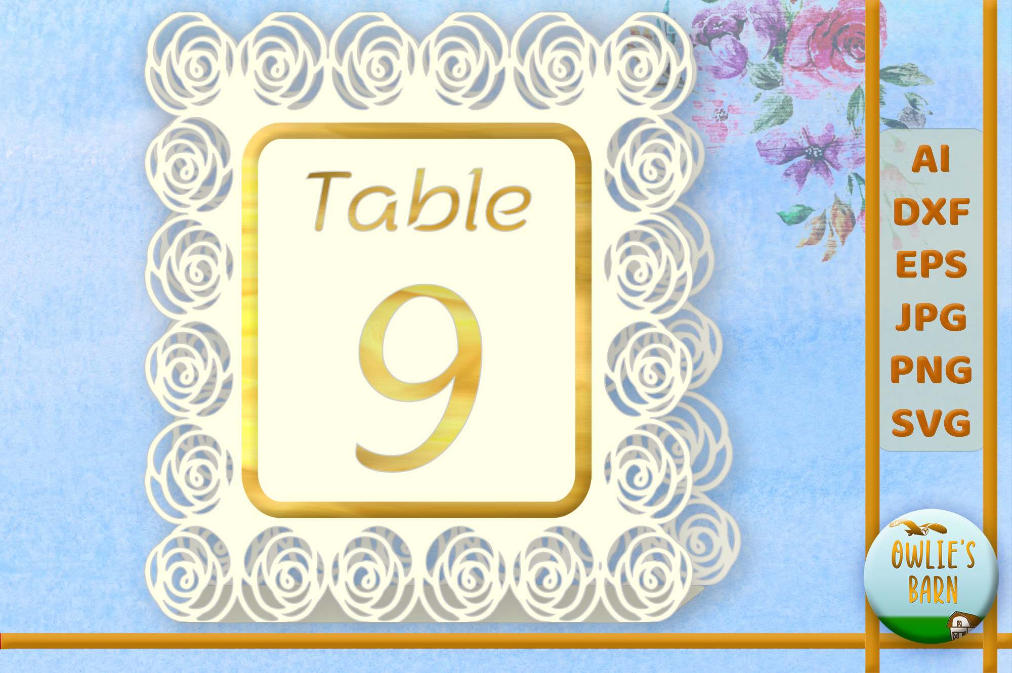 Roses Table Number 9