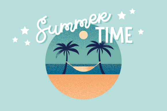 Beach Lover Tropical Drinks Duo Font - Preview 2