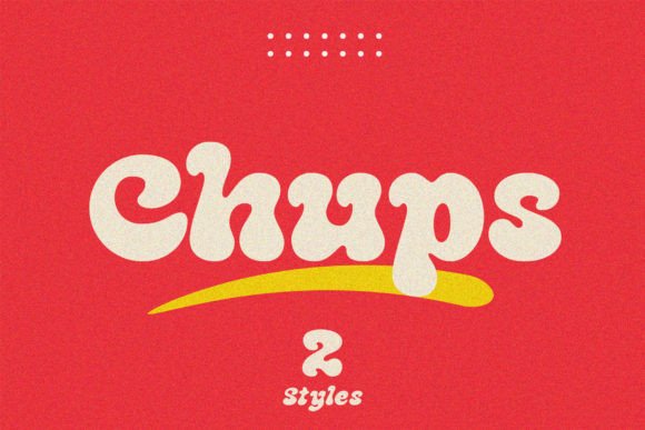 Chups Display Font By roomspace