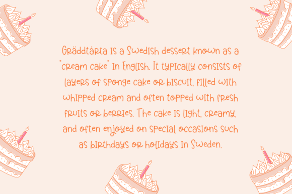 Graddtarta Font PNG with transparent background - Preview 1