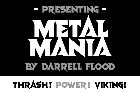 Metal Mania Font PNG with transparent background - Preview 1