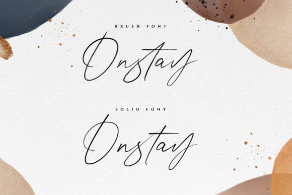 Onstay Font PNG with transparent background - Preview 5