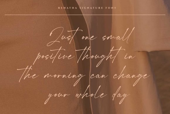 Renatha Signature Font PNG with transparent background - Preview 5
