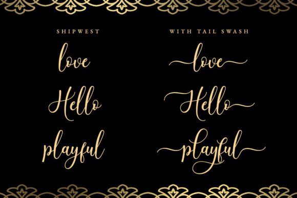 Shipwest Font PNG with transparent background - Preview 1