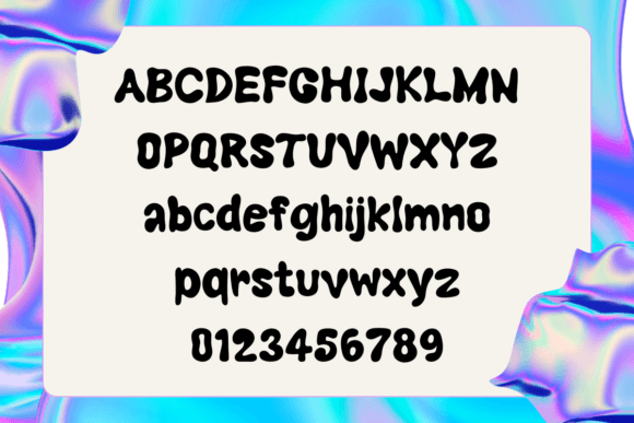 Smile Groovy Font PNG with transparent background - Preview 1