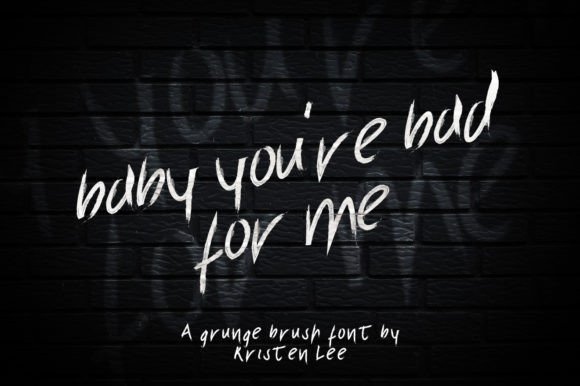 Bad Days Brush Font - Preview 1