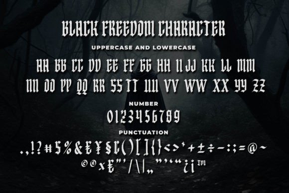 Black Freedom Font - Preview 4