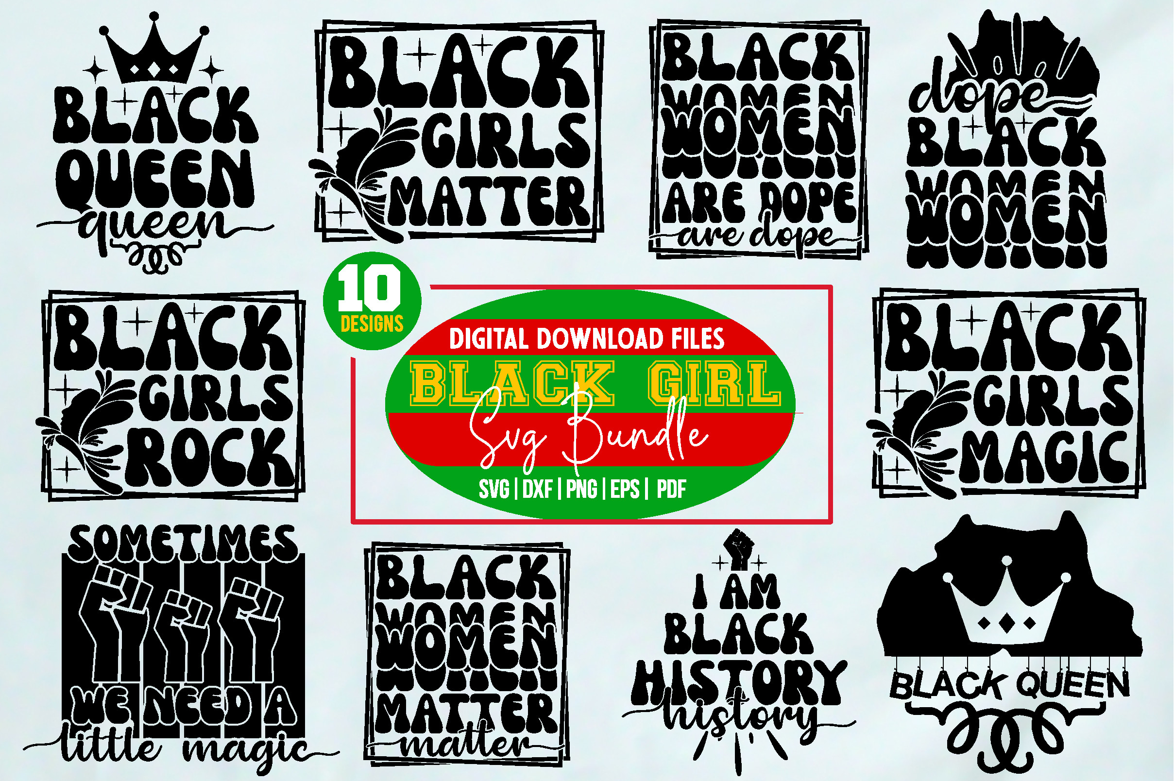 Black Girl Svg Bundle Graphic by binasvgbundle · Creative Fabrica