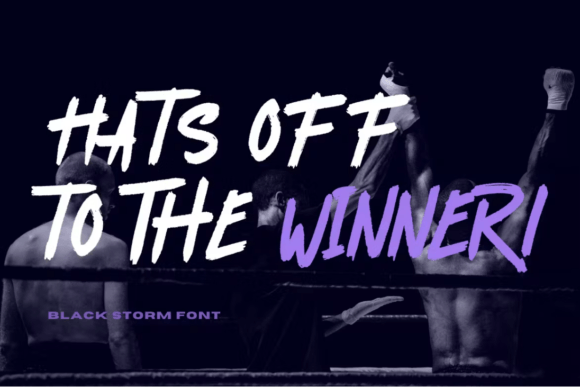 Black Storm Font - Preview 3