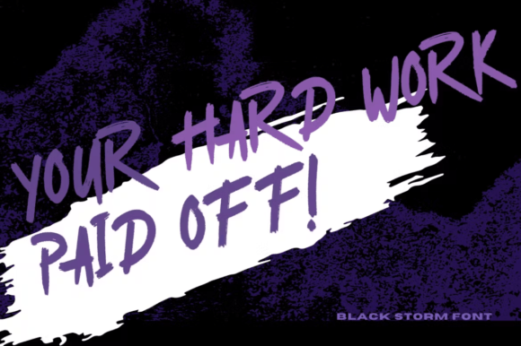 Black Storm Font - Preview 4