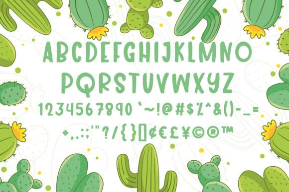 Cactus Paint Font - Preview 3