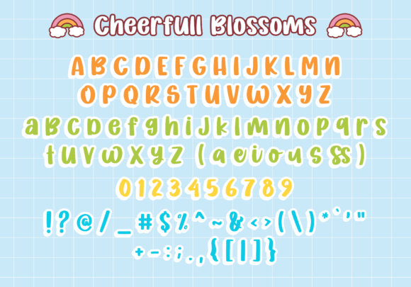 Cheerfull Blossoms Font - Preview 4
