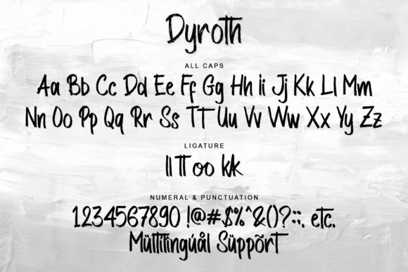 Dyroth Font - Preview 3