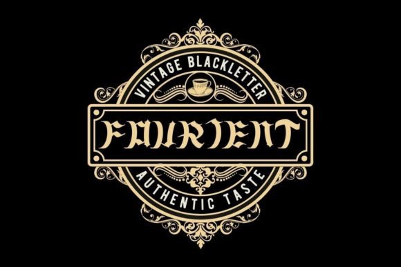 Fourient Font PNG with transparent background - Preview 1