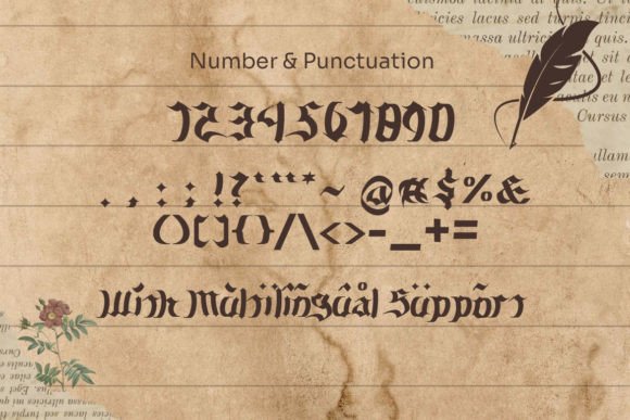 Fourient Font PNG with transparent background - Preview 6