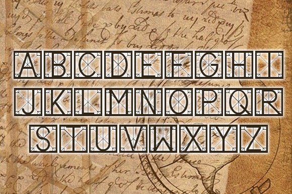 Processor Font PNG with transparent background - Preview 2