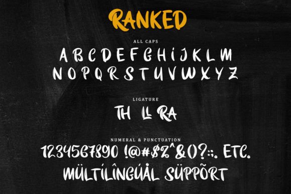 Ranked Font PNG with transparent background - Preview 4