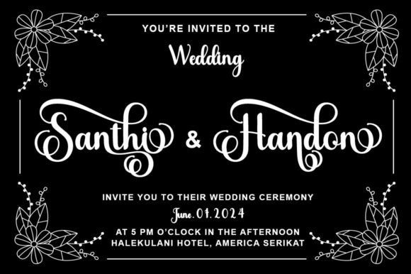 Santha Font PNG with transparent background - Preview 2