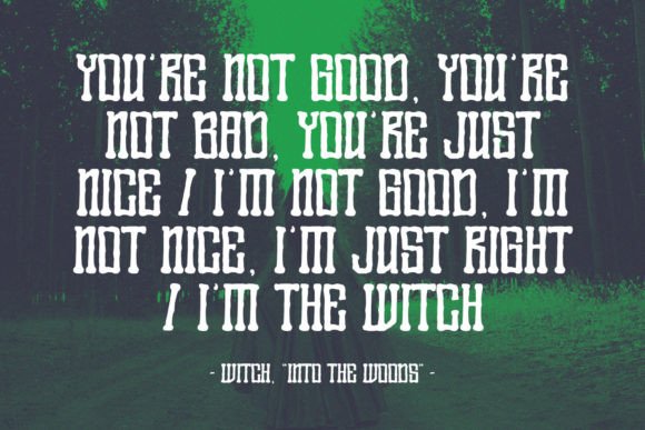 Scary Woods Font PNG with transparent background - Preview 1