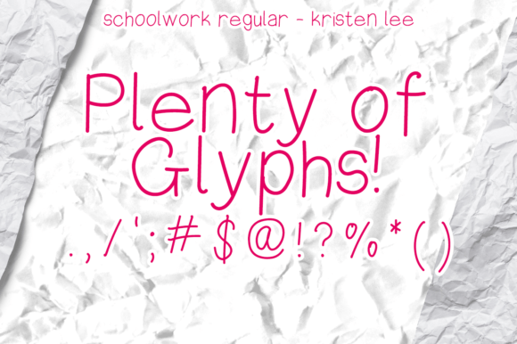 Schoolwork Font PNG with transparent background - Preview 2