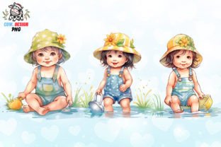 Summer Baby Girl Sublimation Clipart Graphic by COW.design · Creative ...