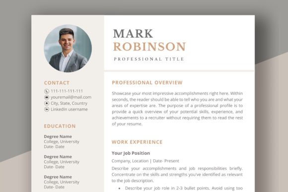 Clean Resume Template for Word