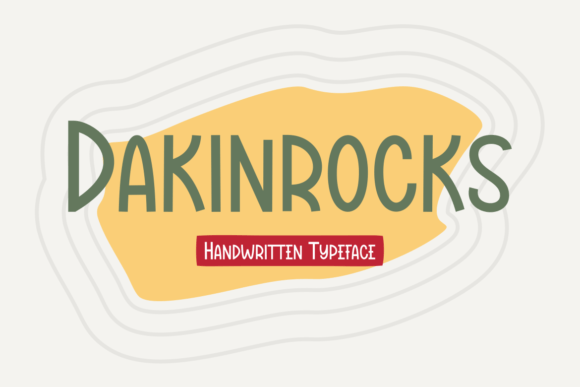 Dakinrocks Font PNG with transparent background - Preview 3