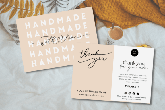 Editable Canva Thank You Card Template