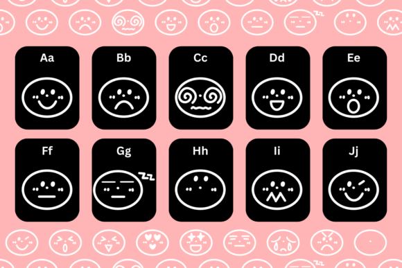 Emoji Doodle Font - Preview 1