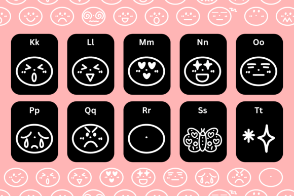 Emoji Doodle Font - Preview 2