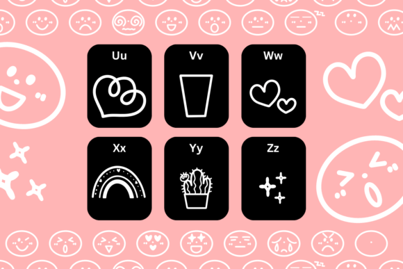 Emoji Doodle Font - Preview 3