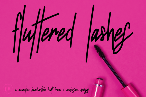Fluttered Lashes Font - Preview 4