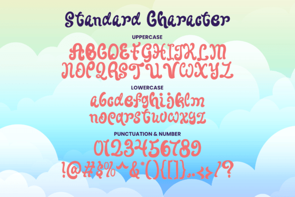 Glunicorn Font PNG with transparent background - Preview 1
