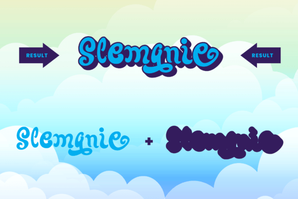 Glunicorn Font PNG with transparent background - Preview 2