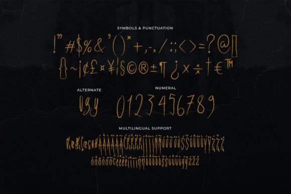 Jumps Shock Font PNG with transparent background - Preview 2