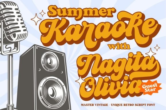Master Vintage Font PNG with transparent background - Preview 2