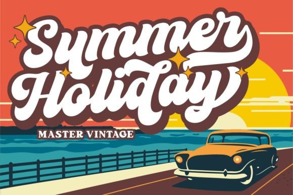 Master Vintage Font PNG with transparent background - Preview 5
