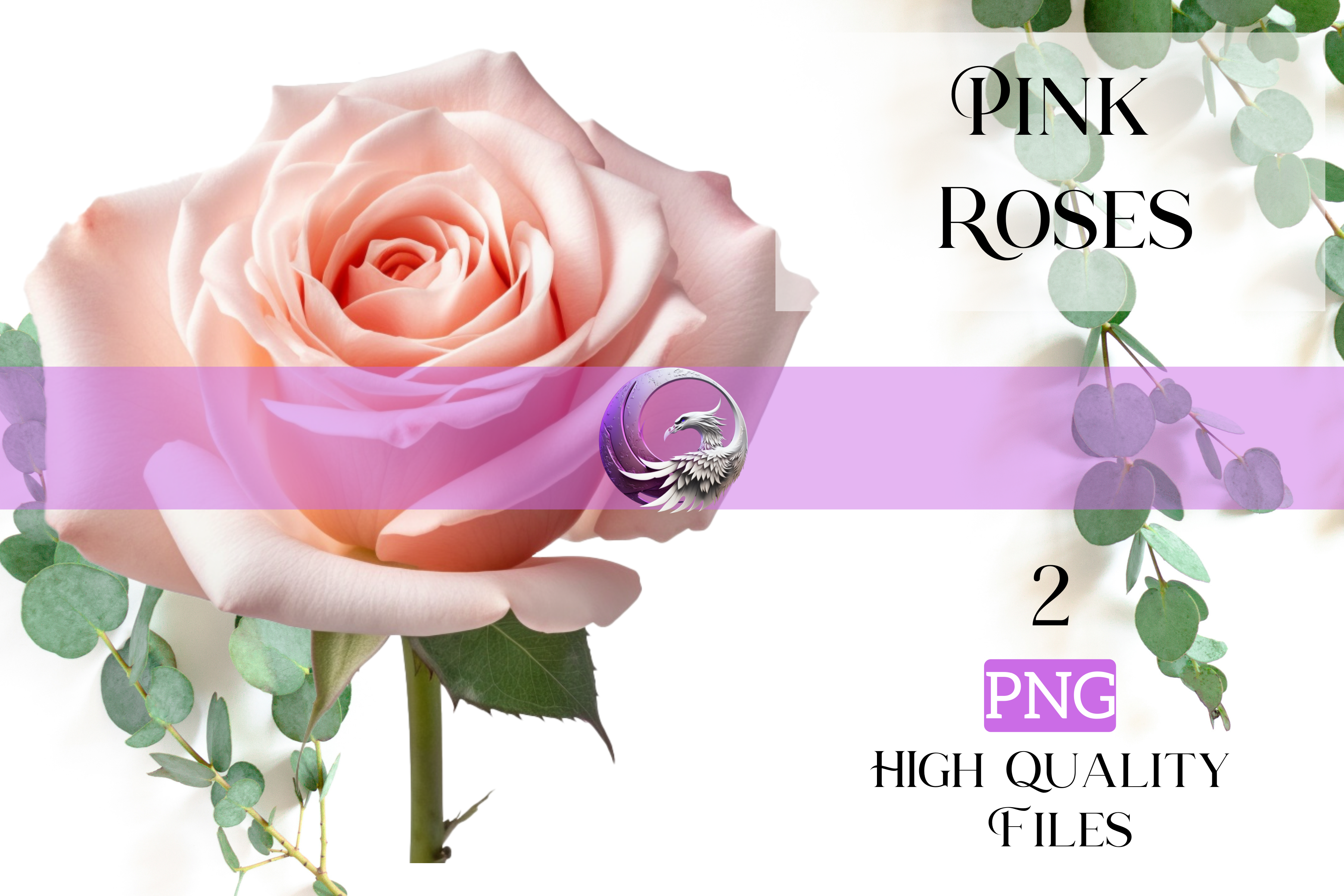 Pink Roses Graphic by KristalDesigns · Creative Fabrica