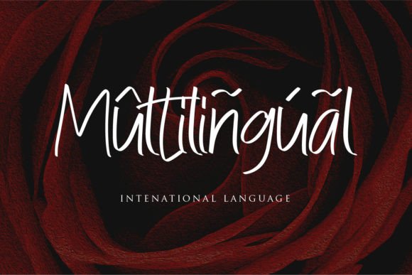 Rosallina Font PNG with transparent background - Preview 4